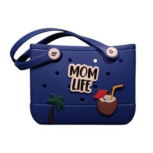 New Blue Bobo Bag with Charm Accents Included